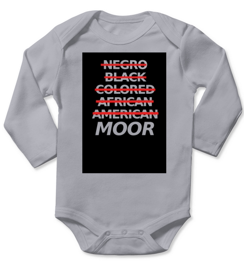 Moorish American Apparel - Moor - Tee Shirt - Official Long Sleeve Baby One-Piece