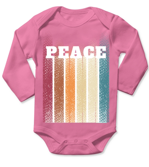 Peace Long Sleeve Baby One-Piece