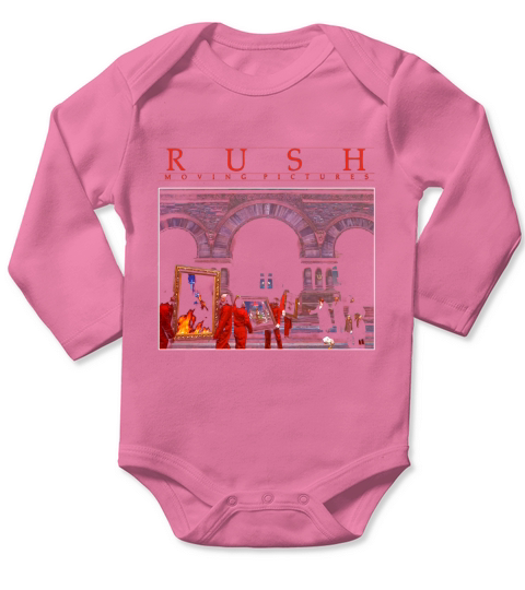Rush Moving Pictures Rock Band Tour Geddy Long Sleeve Baby One-Piece