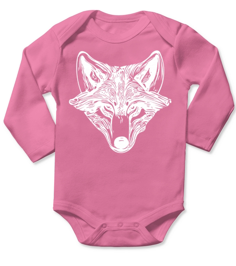 Vintage Wolf Portrait Long Sleeve Baby One-Piece