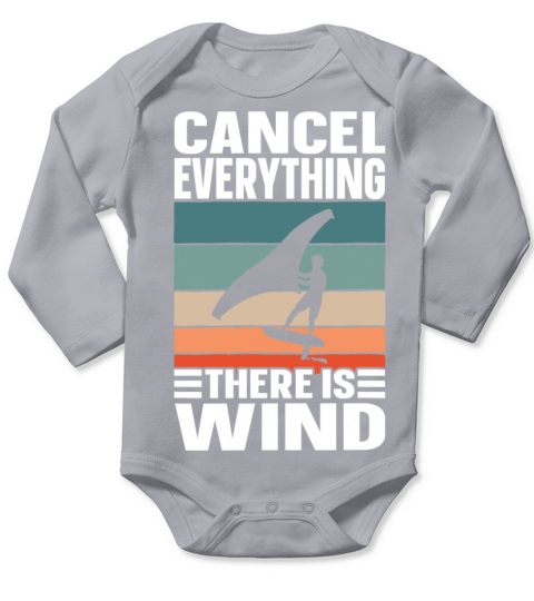 Wing Foil Hydrofoil Foiling Surfer Long Sleeve Baby One-Piece