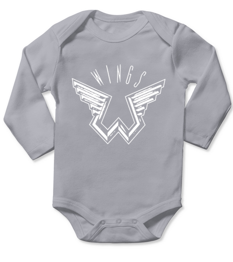 Wings Band Tshirt Long Sleeve Baby One-Piece