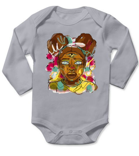 Witcher Girl Witch Third-eye Witcher Girl Witch Th Long Sleeve Baby One-Piece