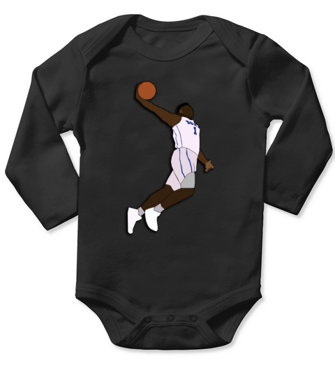 Zion Williamson Dunk - Duke BlueDevils Basketball T-Shirt Long Sleeve Baby One-Piece