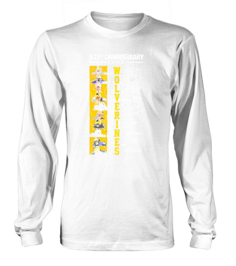 141st anniversary 1879-2020 Michigan Wolverines all signature shirt Long sleeved Unisex