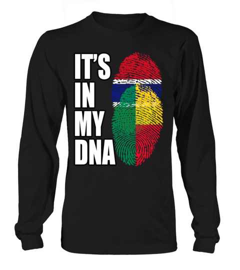 Gambian And Benin Mix Heritage DNA Flag Long sleeved Unisex