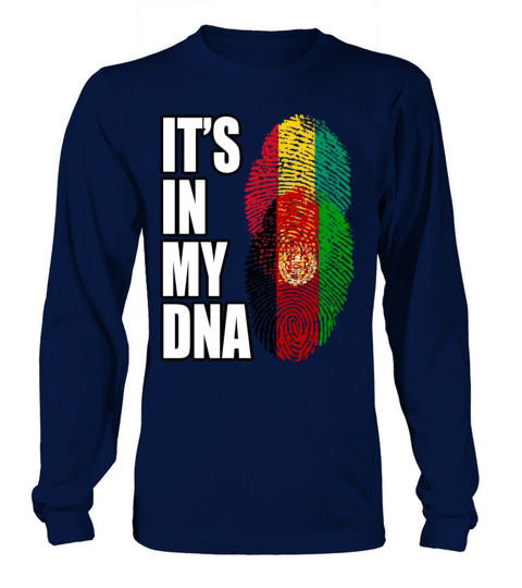 Guinean And Afghanistan Mix Heritage DNA Flag Long sleeved Unisex