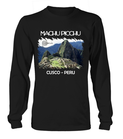 Machu Picchu Peru T-Shirt Llama Cusco Flagge Männer Frauen Kinder Long sleeved Unisex