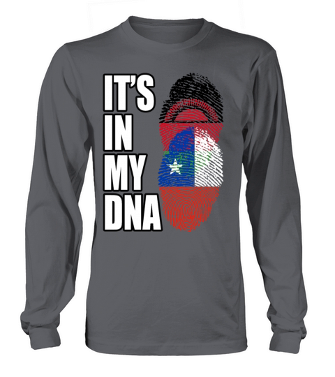 Malawian And Chilean Mix Heritage DNA Flag Long sleeved Unisex