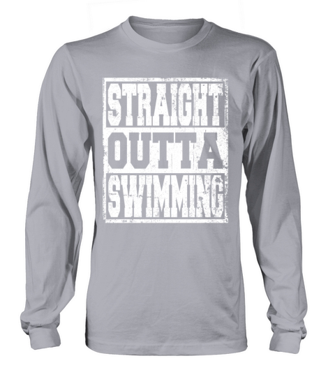 Swimming Saying funny Long sleeved Unisex