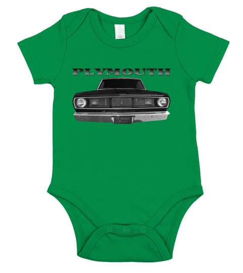 1972 Plymouth Scamp Front Black Short Sleeve Baby One-Piece