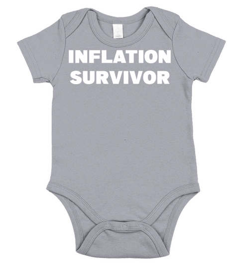 2022 inflation survivor Short Sleeve Baby One-Piece