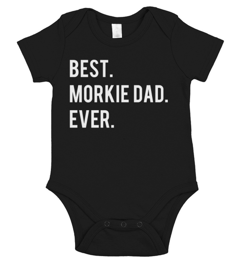 Best Morkie Dad Ever Short Sleeve Baby One-Piece
