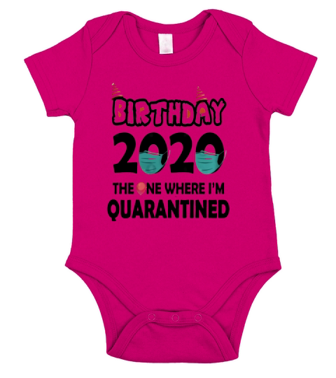 Birthday 2020 Quarantined funny Gift Idea Short Sleeve Baby One-Piece