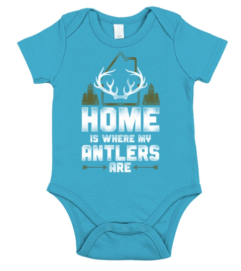 Buck Deer Hunting Hunter Vintage Short Sleeve Baby One-Piece