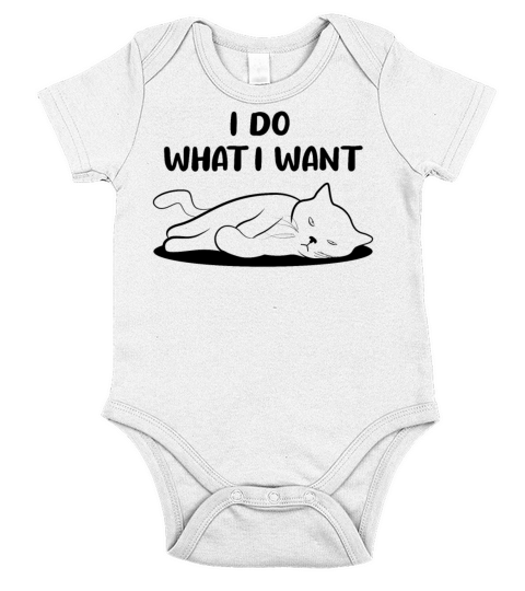 Cat Sassy Kitten Cat Funny Quote Gift Idea Short Sleeve Baby One-Piece