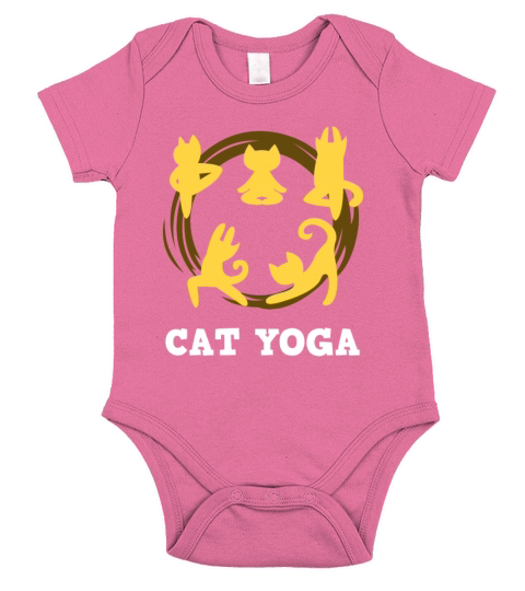 cats yoga Short Sleeve Baby One-Piece