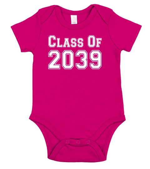 Class of 2039 Short Sleeve Baby One-Piece