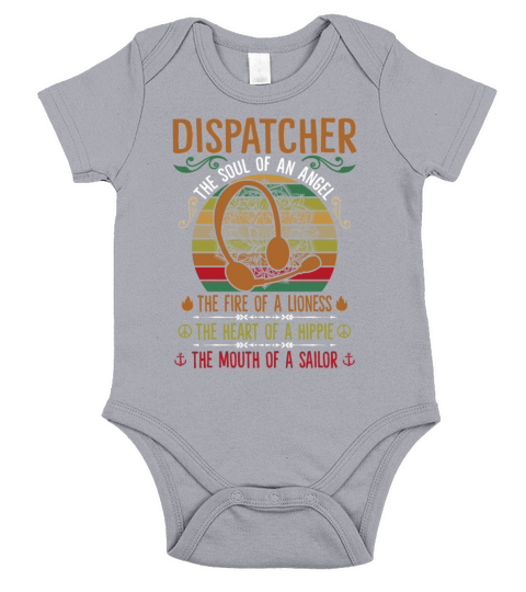 Dispatcher The Heart Of A Hippie Te Mouth A Sailor Short Sleeve Baby One-Piece