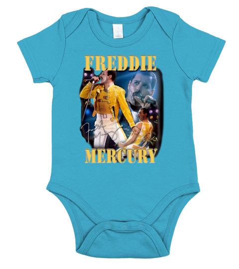 Freddie Mercury Live Homage Champion Signature shirt - Baby Onesie Short Sleeve Baby One-Piece