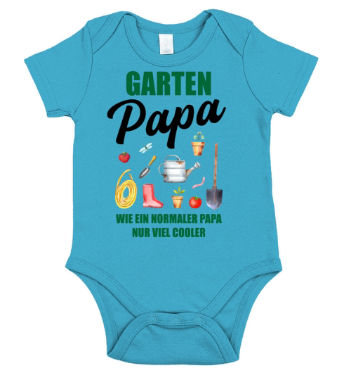 Garden Dad Funny Quote Gift Men Short Sleeve Baby One-Piece