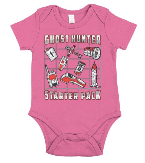 Ghost Hunter Starter Pack Paranormal Ghost Hunting Short Sleeve Baby One-Piece