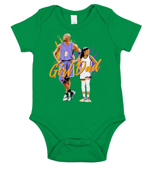 Girl Dad Kobe and Gigi Bryant Dad And Daughter Father’s Day Short Sleeve Baby One-Piece