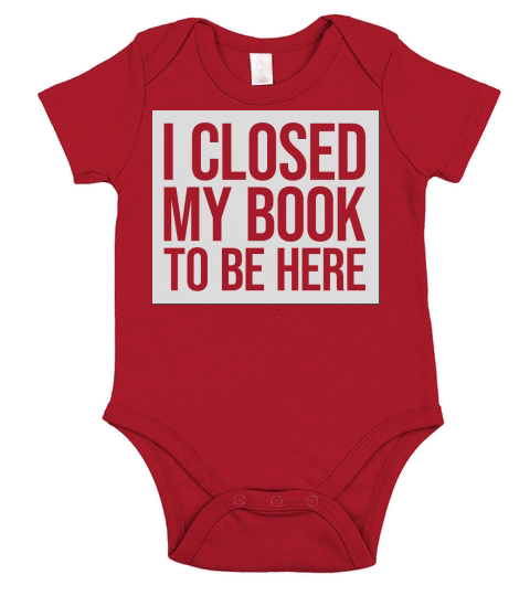 I closed my book Short Sleeve Baby One-Piece