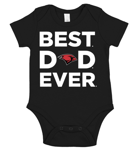 INCARNATE WORD CARDINALS_Best Dad Ever Short Sleeve Baby One-Piece