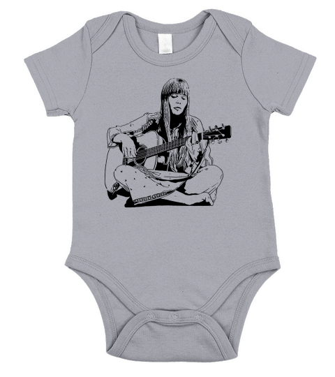 Joni Mitchell - Line Short Sleeve Baby One-Piece