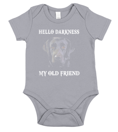 Labrador hello darkness my old friend Short Sleeve Baby One-Piece