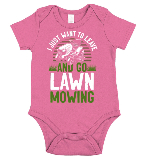 Lawn Mower Mowing Dad Father Short Sleeve Baby One-Piece