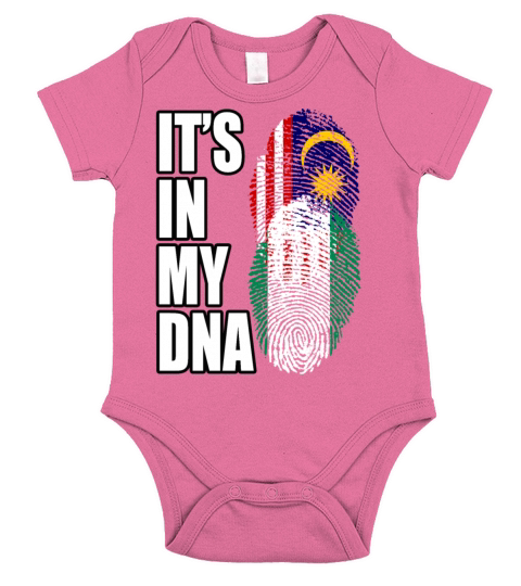 Malaysian And Nigerian Mix Heritage DNA Flag Short Sleeve Baby One-Piece