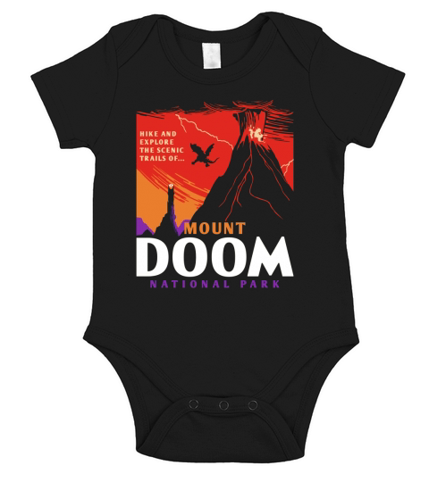 Mount Doom National Park Short Sleeve Baby One-Piece