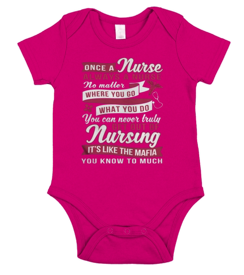 once a nurse always a nurse Short Sleeve Baby One-Piece