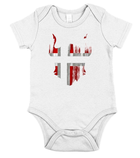 proud norway norwegian viking t shirt 4f5 Black Short Sleeve Baby One-Piece