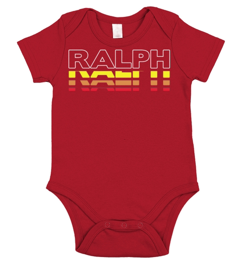 Ralph First Name Funny Vintage Sunset Ralph Short Sleeve Baby One-Piece