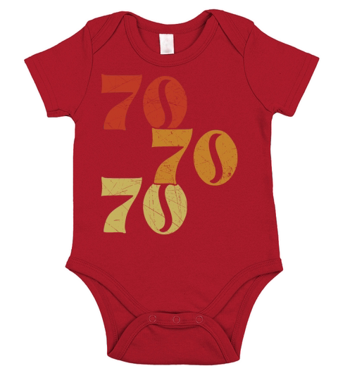 Retro 70s 1970 Vintage Seventies Party 1970s Short Sleeve Baby One-Piece
