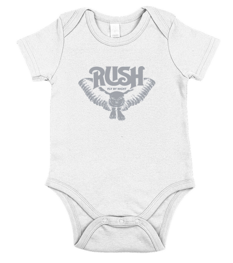 Rush Vintage Band Short Sleeve Baby One-Piece
