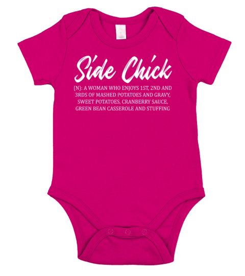 Side Chick Funny Sarcasm Girls Women Definition Short Sleeve Baby One-Piece