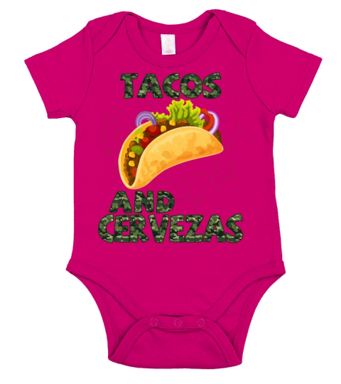 Tacos And Cervezas Funny Humor Quotes Short Sleeve Baby One-Piece