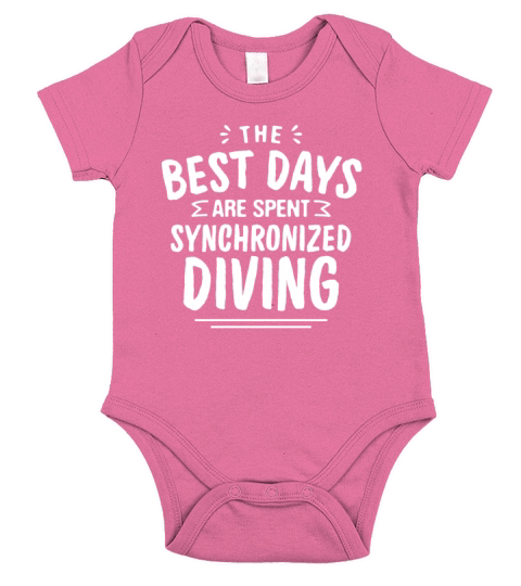 The Best Days Are Spent Synchronized Diving Summer Short Sleeve Baby One-Piece
