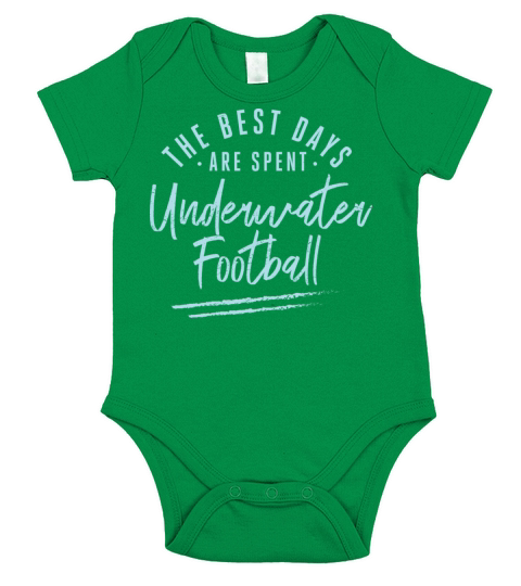 The Best Days Are Spent Underwater Football Short Sleeve Baby One-Piece
