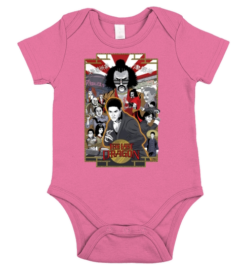 The Last Dragon Glow Poster Shirt Short Sleeve Baby One-Piece