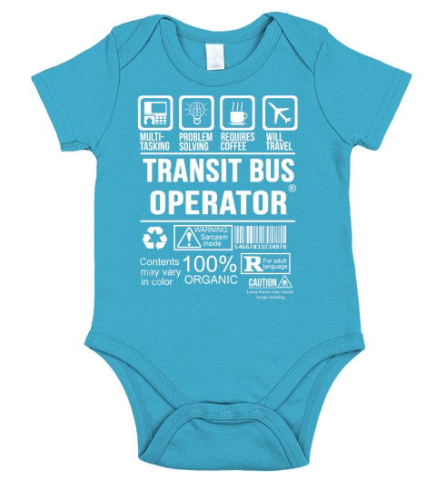 Transit Bus Operator Short Sleeve Baby One-Piece