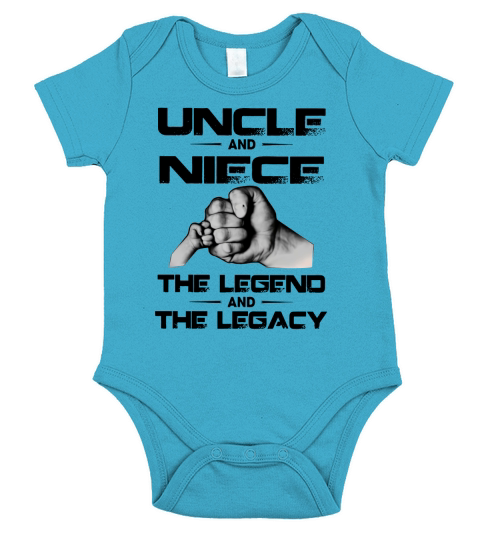 Uncle And Niece The Legend And The Legacy Short Sleeve Baby One-Piece