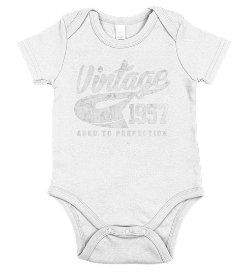 Vintage 1957 Aged To Perfection Shirt LIMTED EDITION Short Sleeve Baby One-Piece