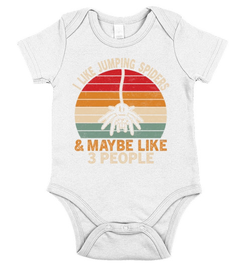 Vintage Jumping Spiders Exotic Pet Collector Lifes Short Sleeve Baby One-Piece