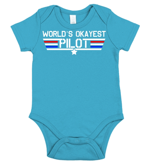 Worlds Okayest Pilot Short Sleeve Baby One-Piece