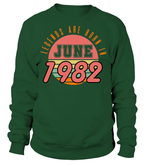 1982 vintage born in June gift Sweatshirt Unisex